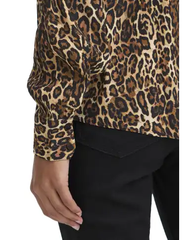 ICHI CAMICIA EZONA LEOPARDATO