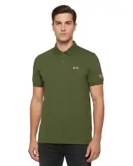 SUN 68 POLO BEACH VERDE MILITARE