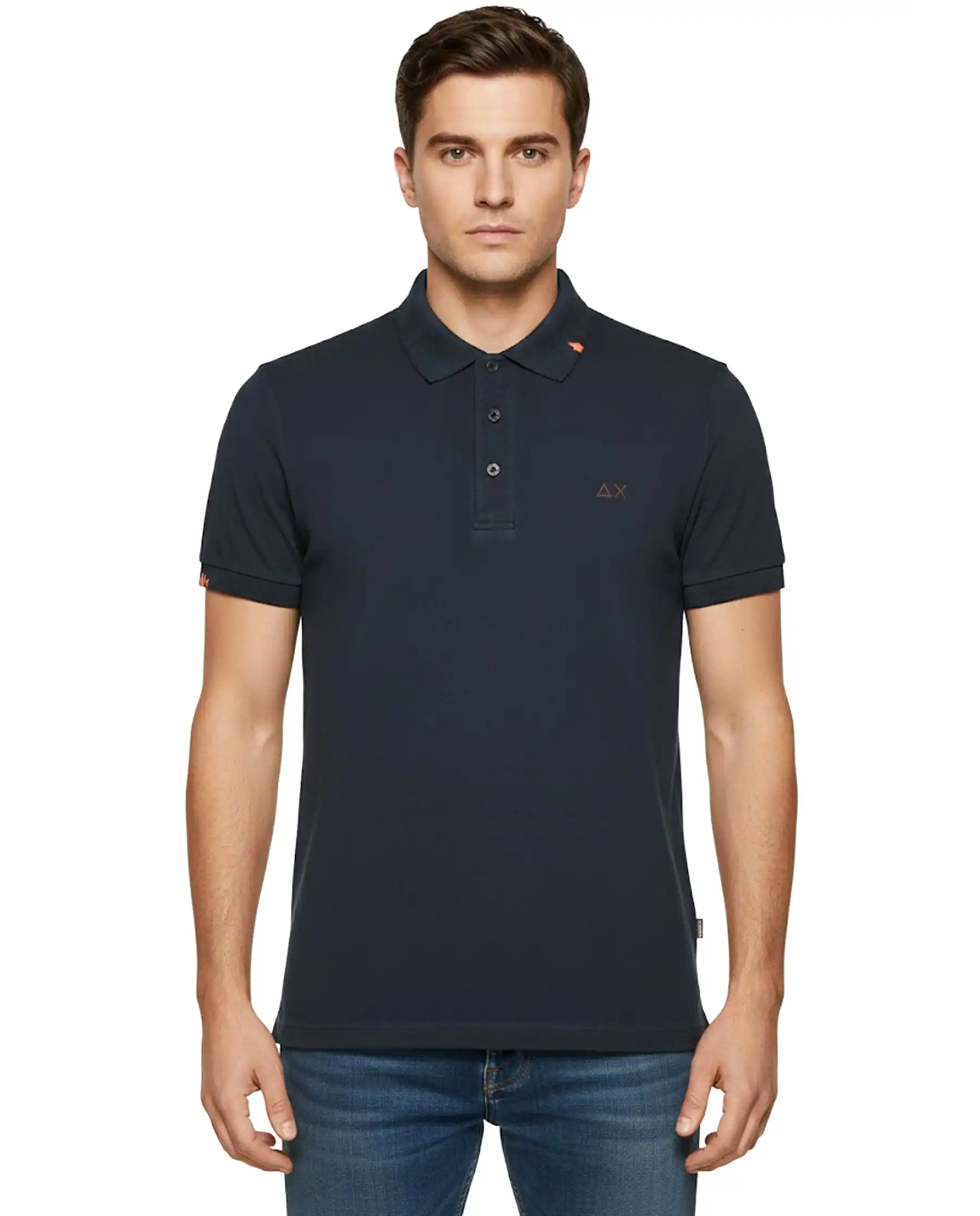 SUN 68 POLO SPECIAL DYED BEACH BLU
