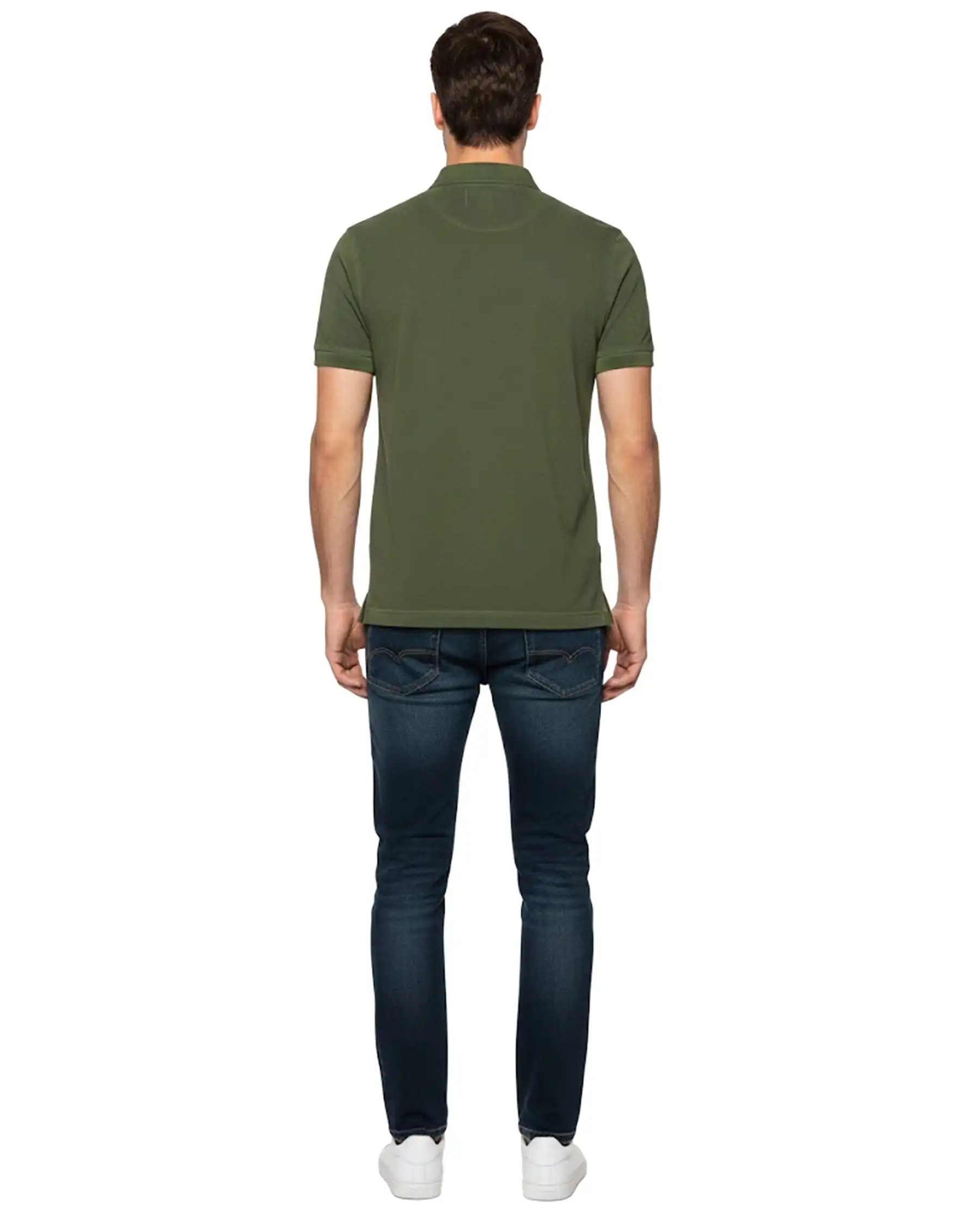 SUN 68 POLO SPECIAL DYED BEACH VERDE MILITARE