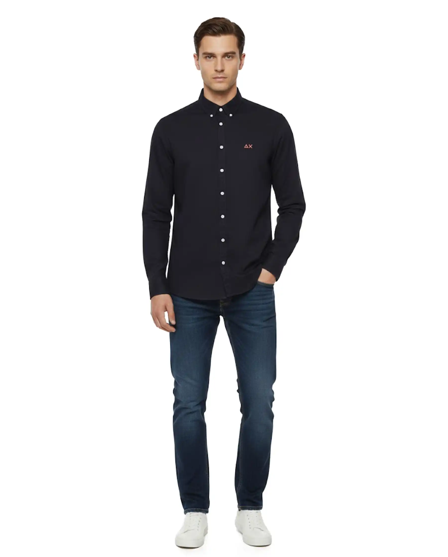 SUN 68 CAMICIA BD BEACH BLU