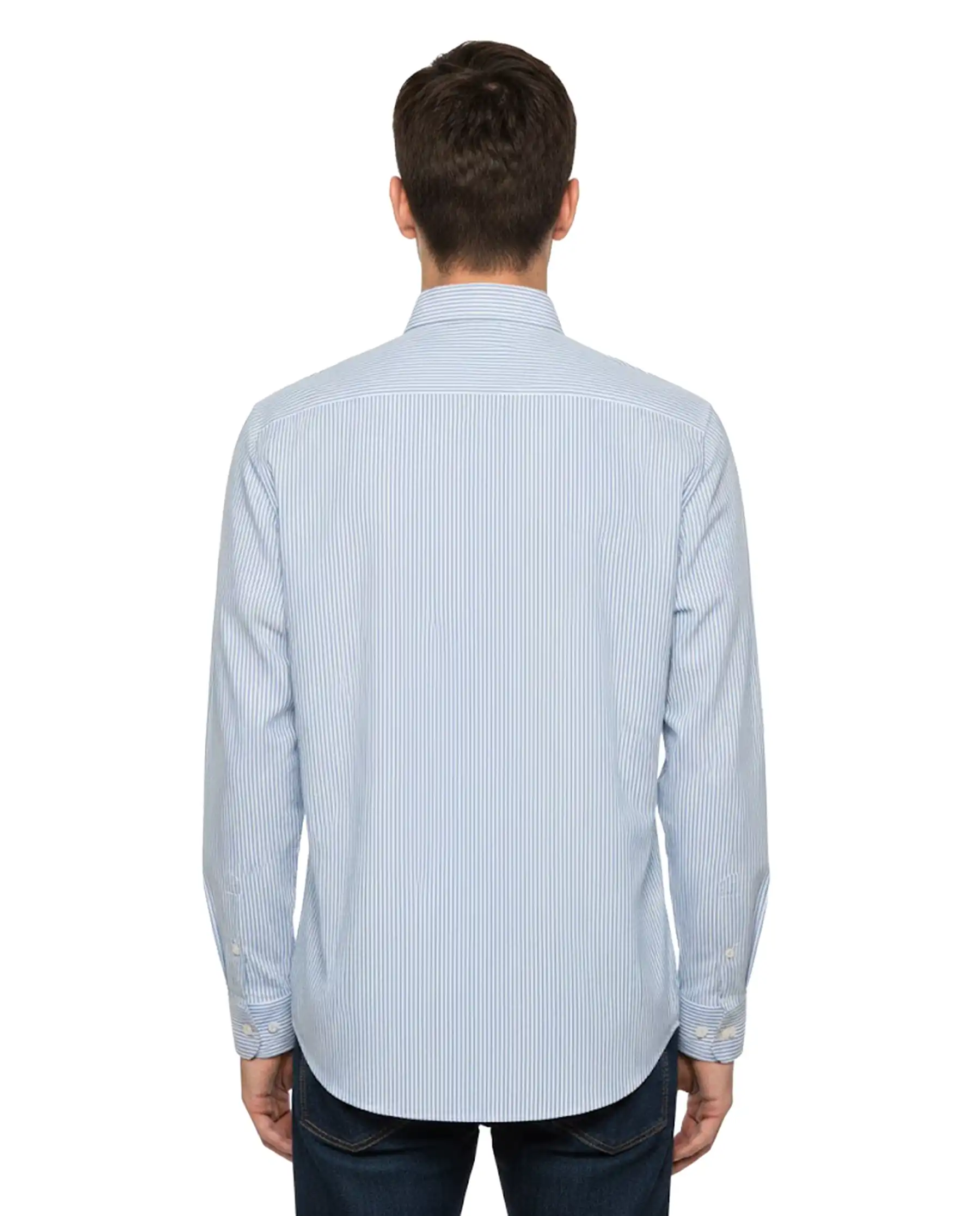 SUN 68 CAMICIA FANCY STRIPE CIELO
