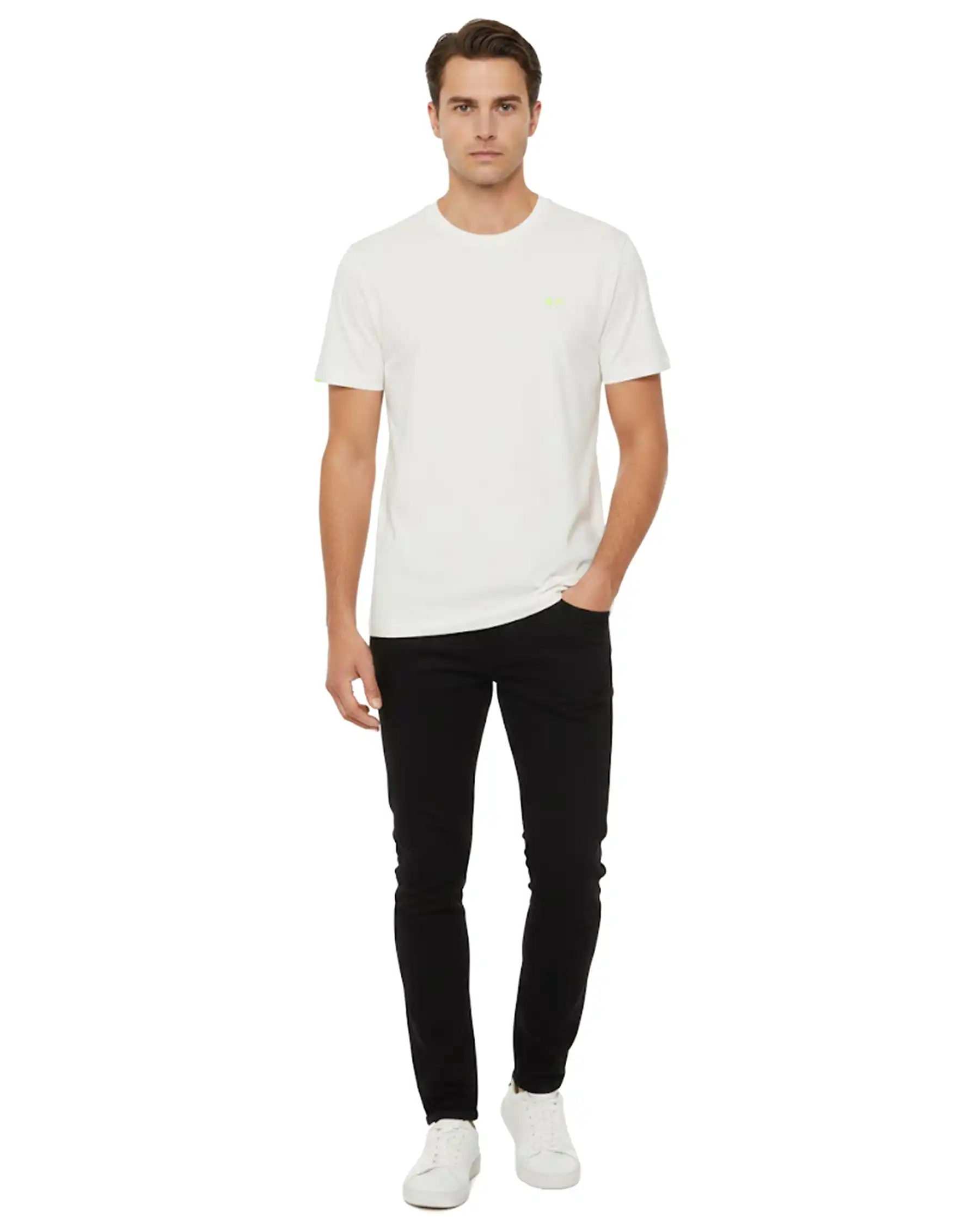 SUN 68 T-SHIRT SPECIAL DYED BEACH PANNA