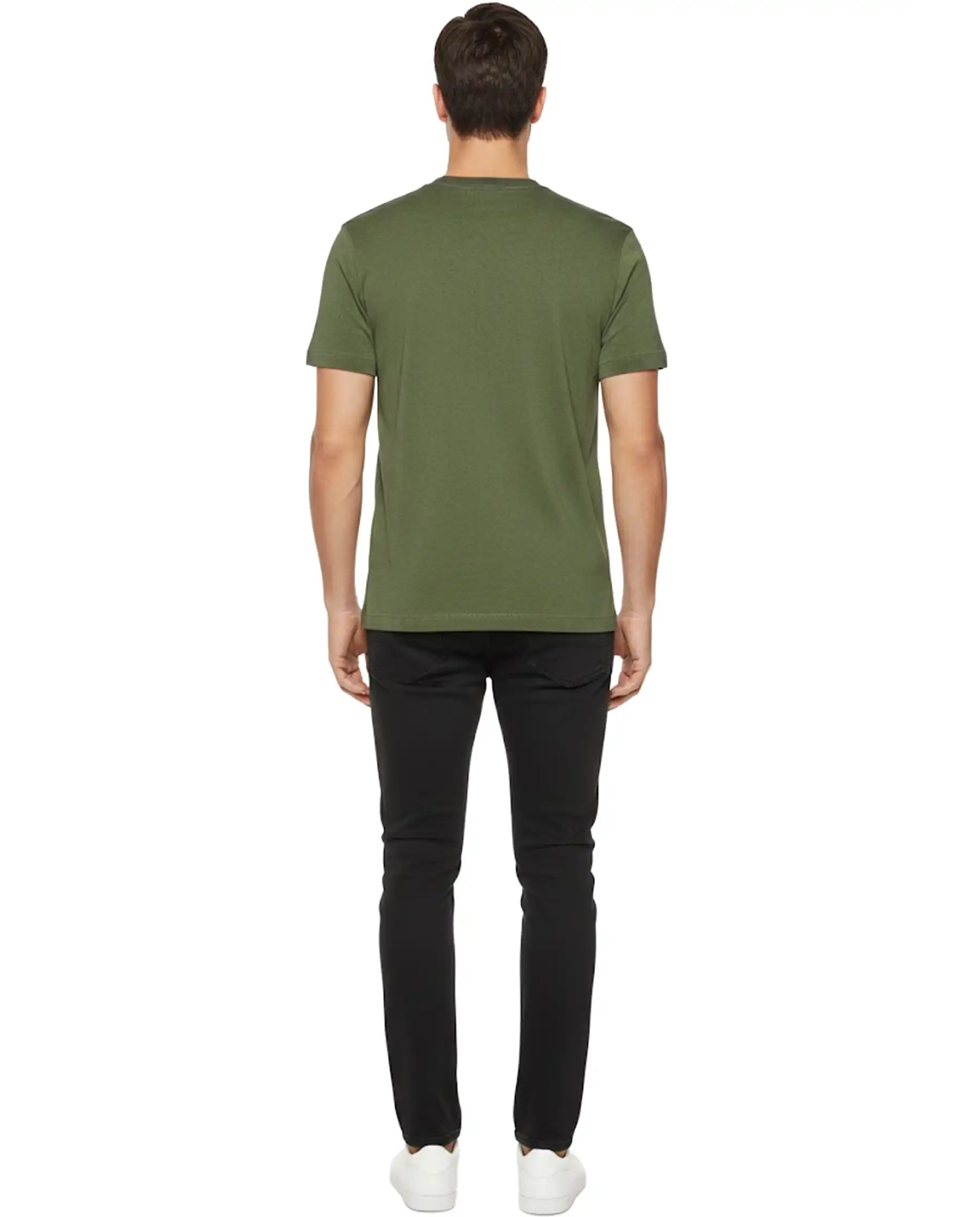 SUN 68 T-SHIRT SPECIAL DYED BEACH VERDE MILITARE