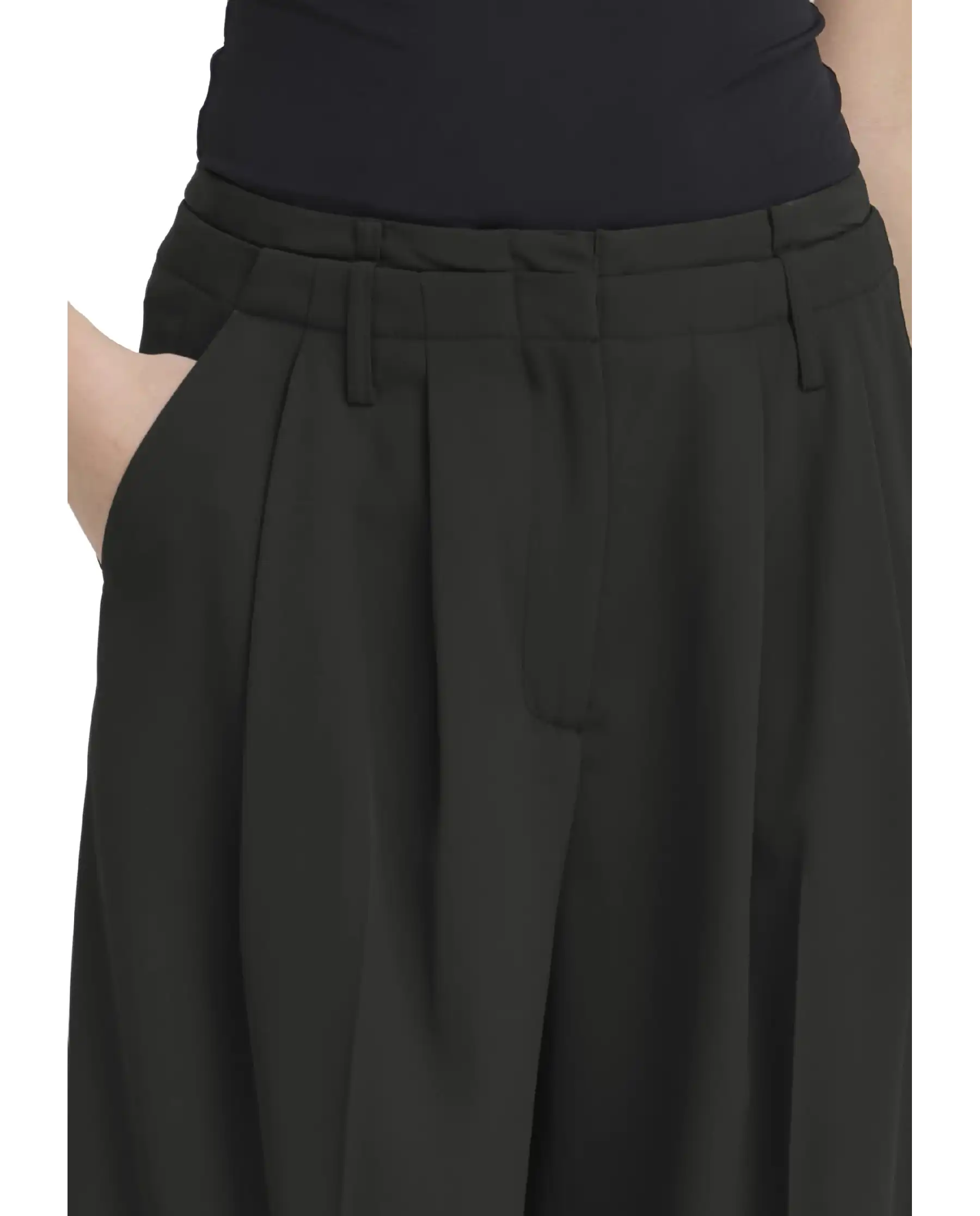 ICHI PANTALONI EZARTO NERO