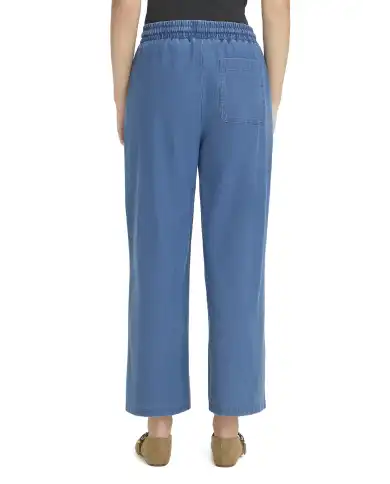 ICHI PANTALONI KATE DENIM AZZURRO