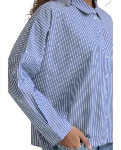 ICHI CAMICIA GILEY AZZURRO