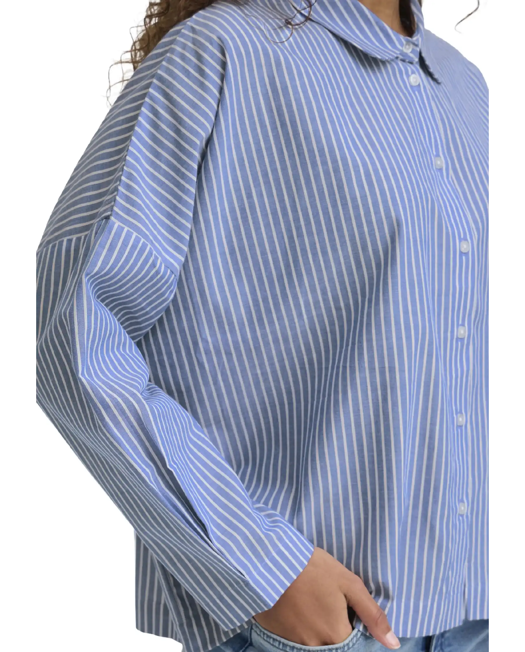 ICHI CAMICIA GILEY AZZURRO