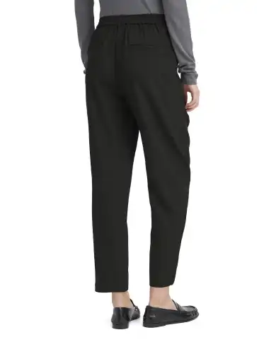 ICHI PANTALONI FAVA ANCLE NERO