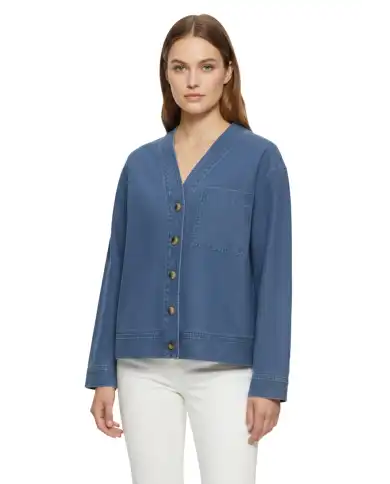 ICHI GIACCA KATE DENIM AZZURRO