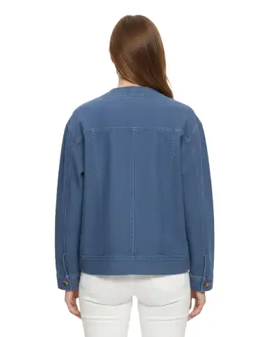 ICHI GIACCA KATE DENIM AZZURRO