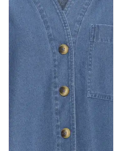 ICHI GIACCA KATE DENIM AZZURRO