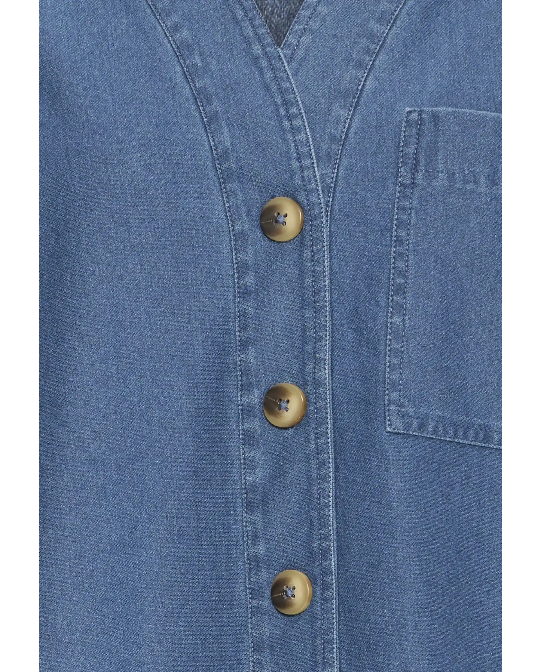 ICHI GIACCA KATE DENIM AZZURRO