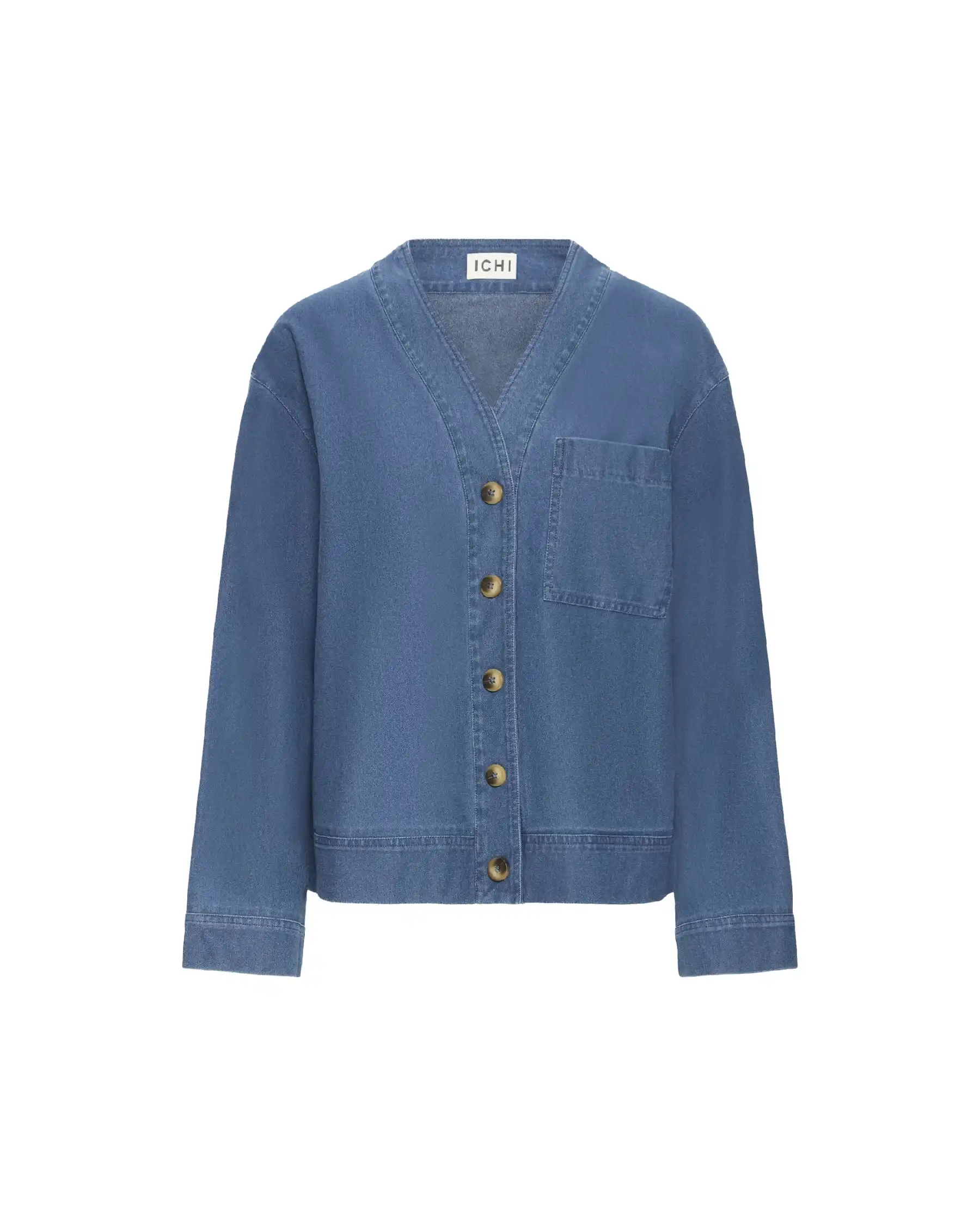 ICHI GIACCA KATE DENIM AZZURRO