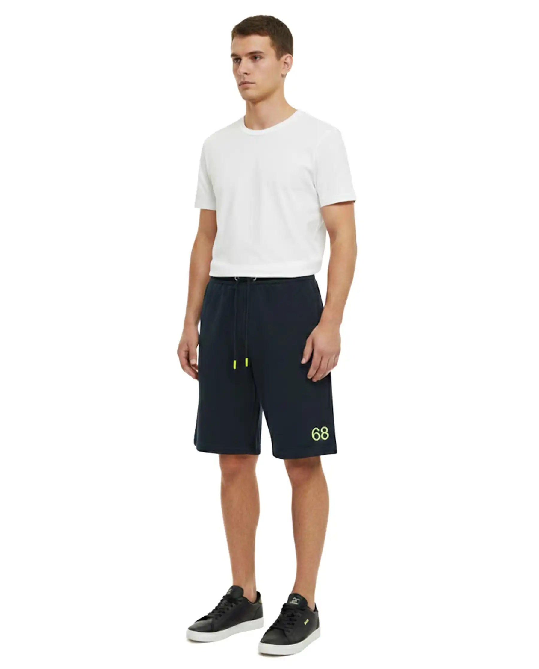 SUN 68 PANTALONCINI FLUO BASIC BLU