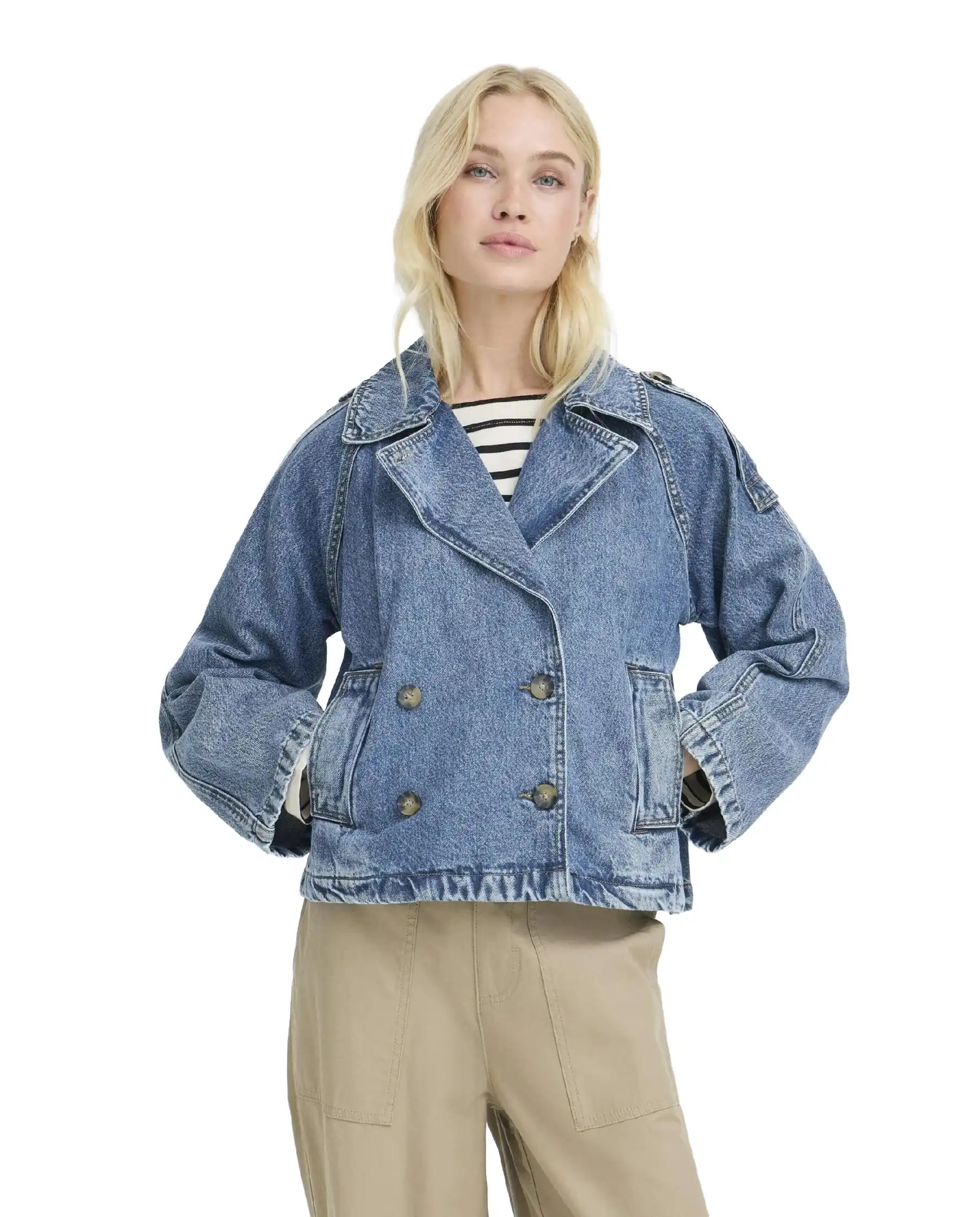 B.YOUNG GIACCA IN JEANS CITAN BLU