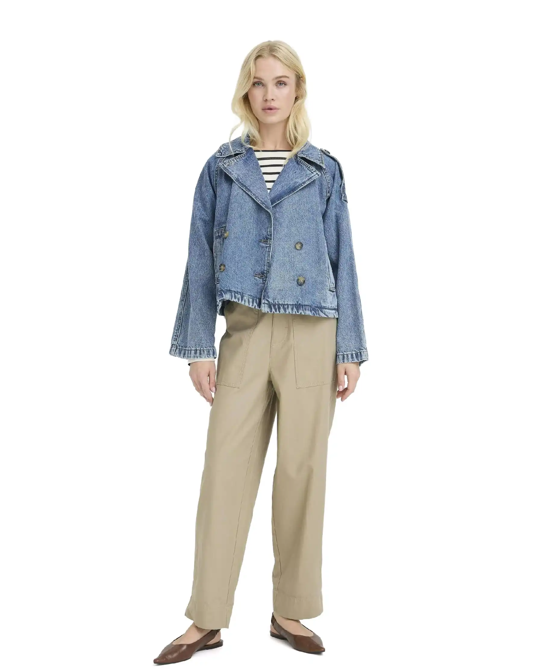 B.YOUNG GIACCA IN JEANS CITAN BLU