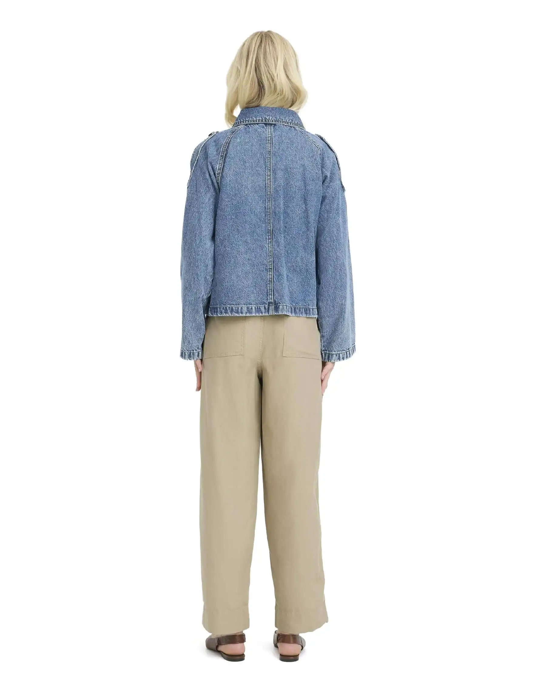 B.YOUNG GIACCA IN JEANS CITAN BLU