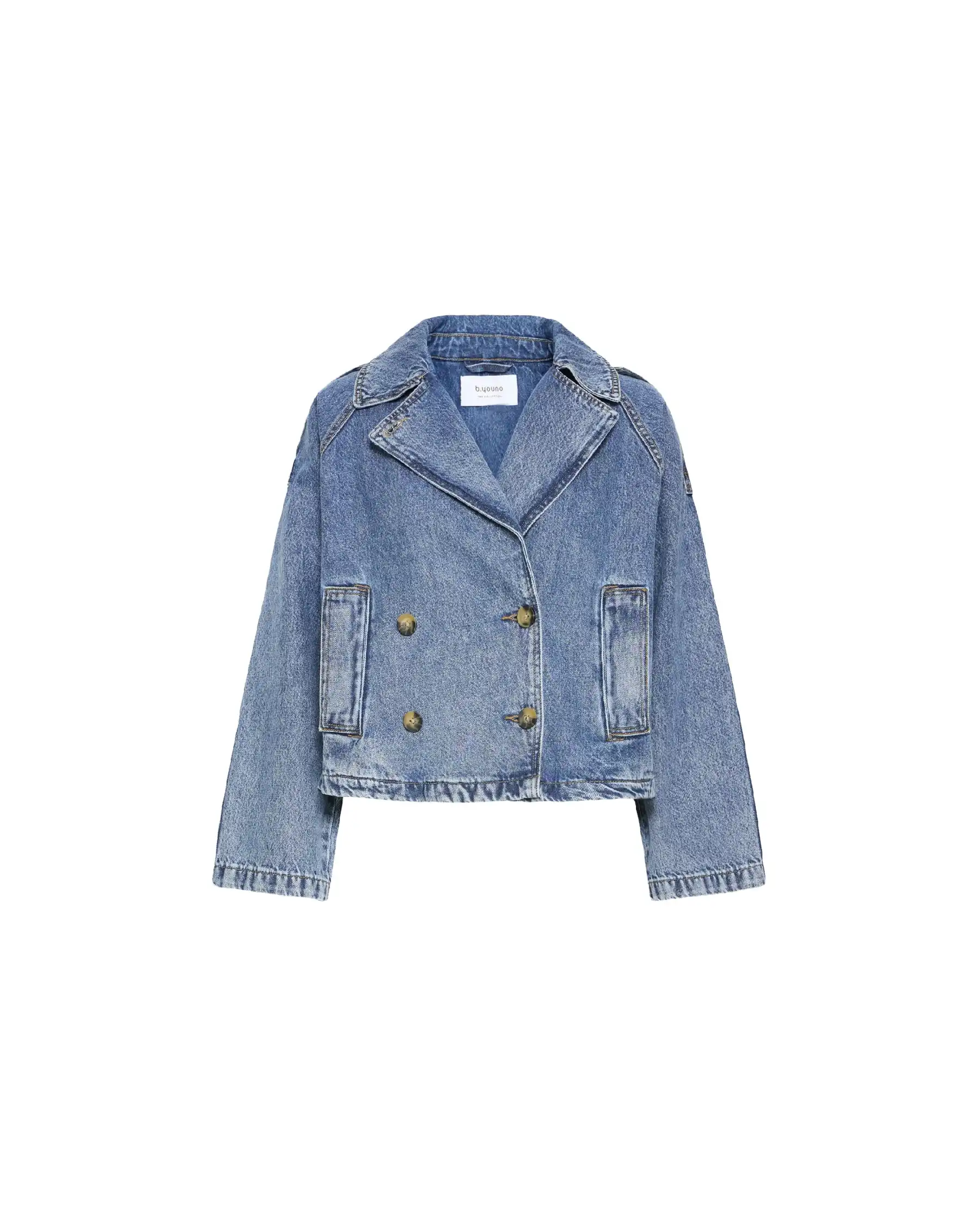 B.YOUNG GIACCA IN JEANS CITAN BLU