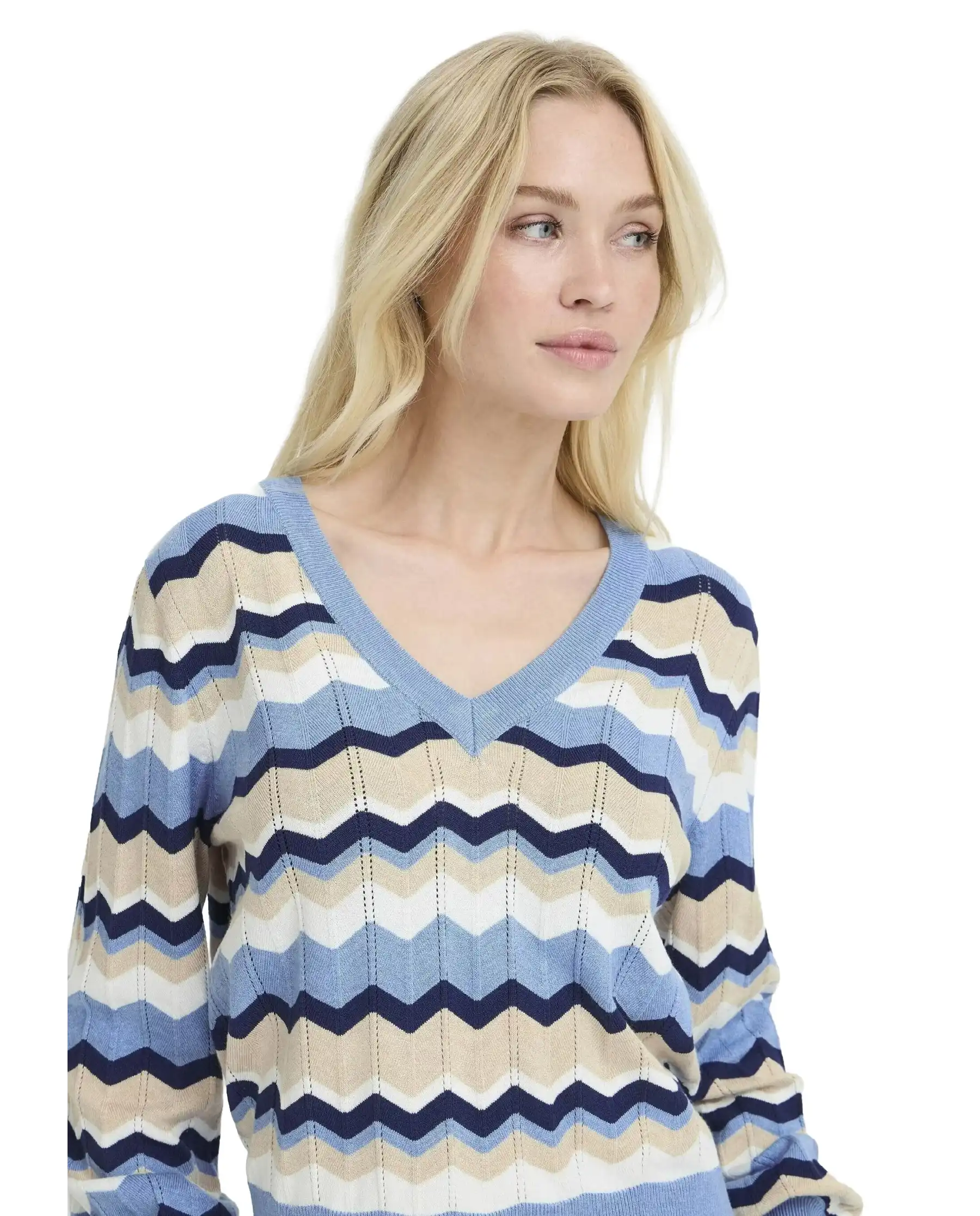 B.YOUNG MAGLIONE MMORLA POINTELLE MULTICOLOR