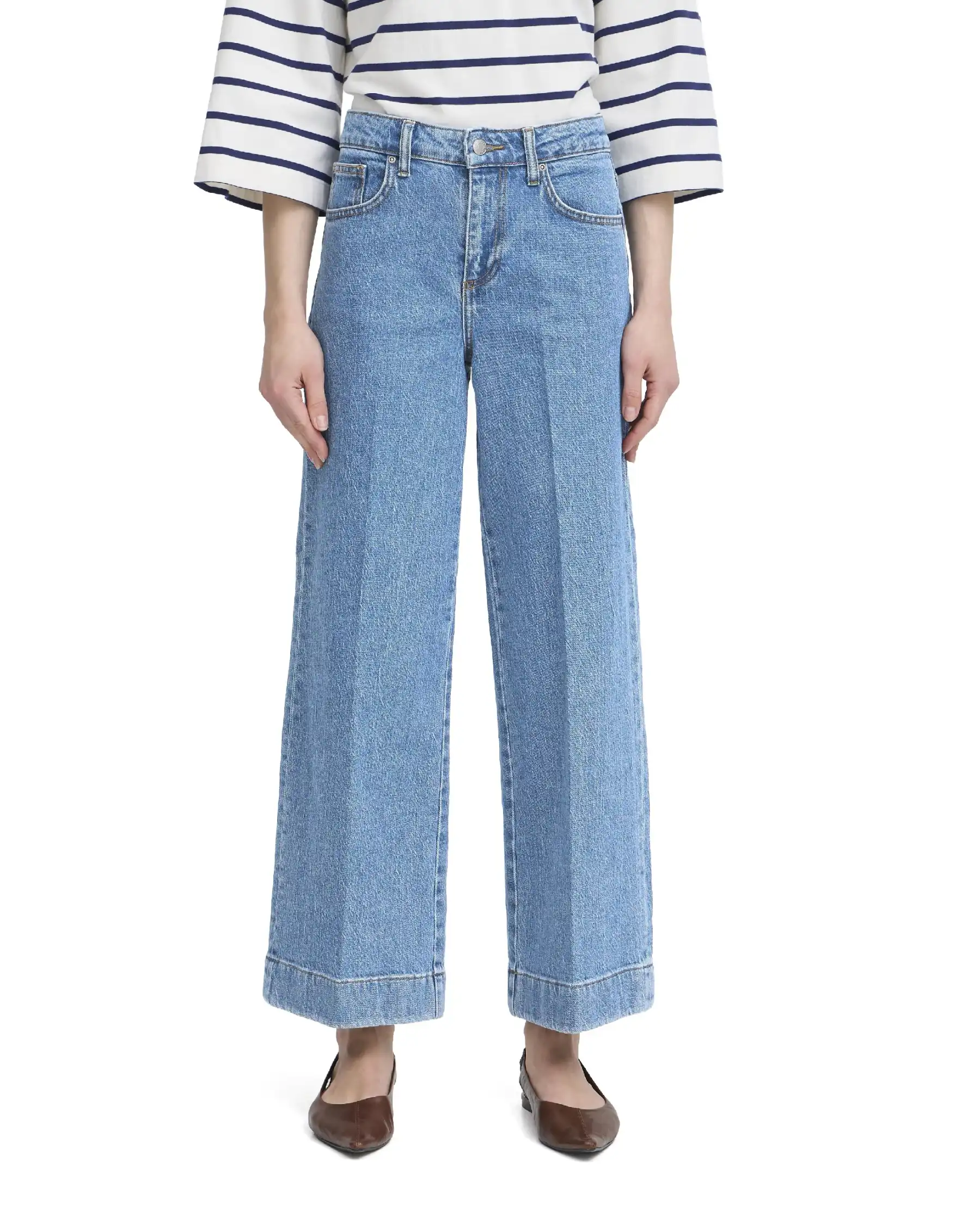 B.YOUNG JEANS KIBINE WIDE AZZURRO