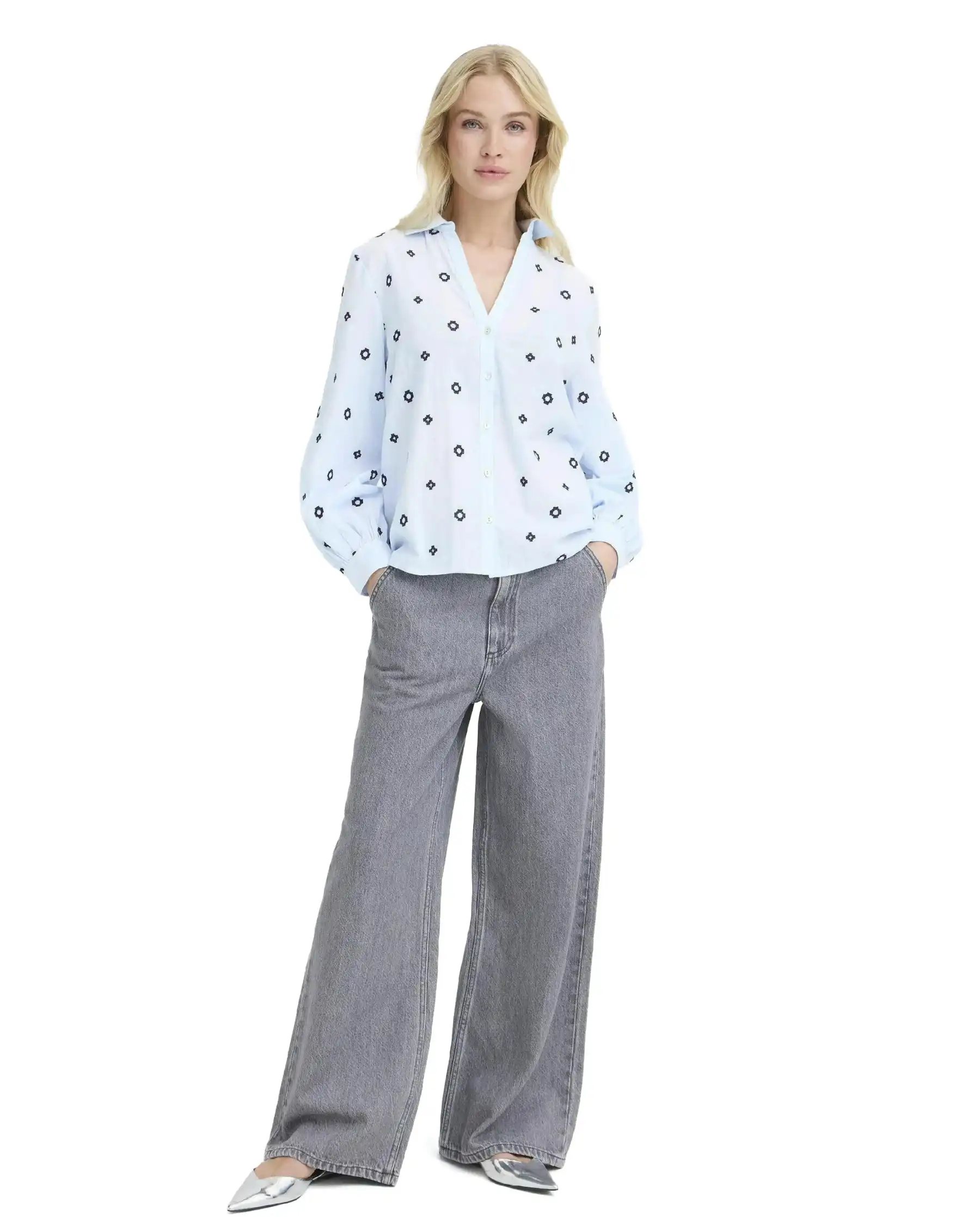 B.YOUNG CAMICIA FABIENNE CIELO