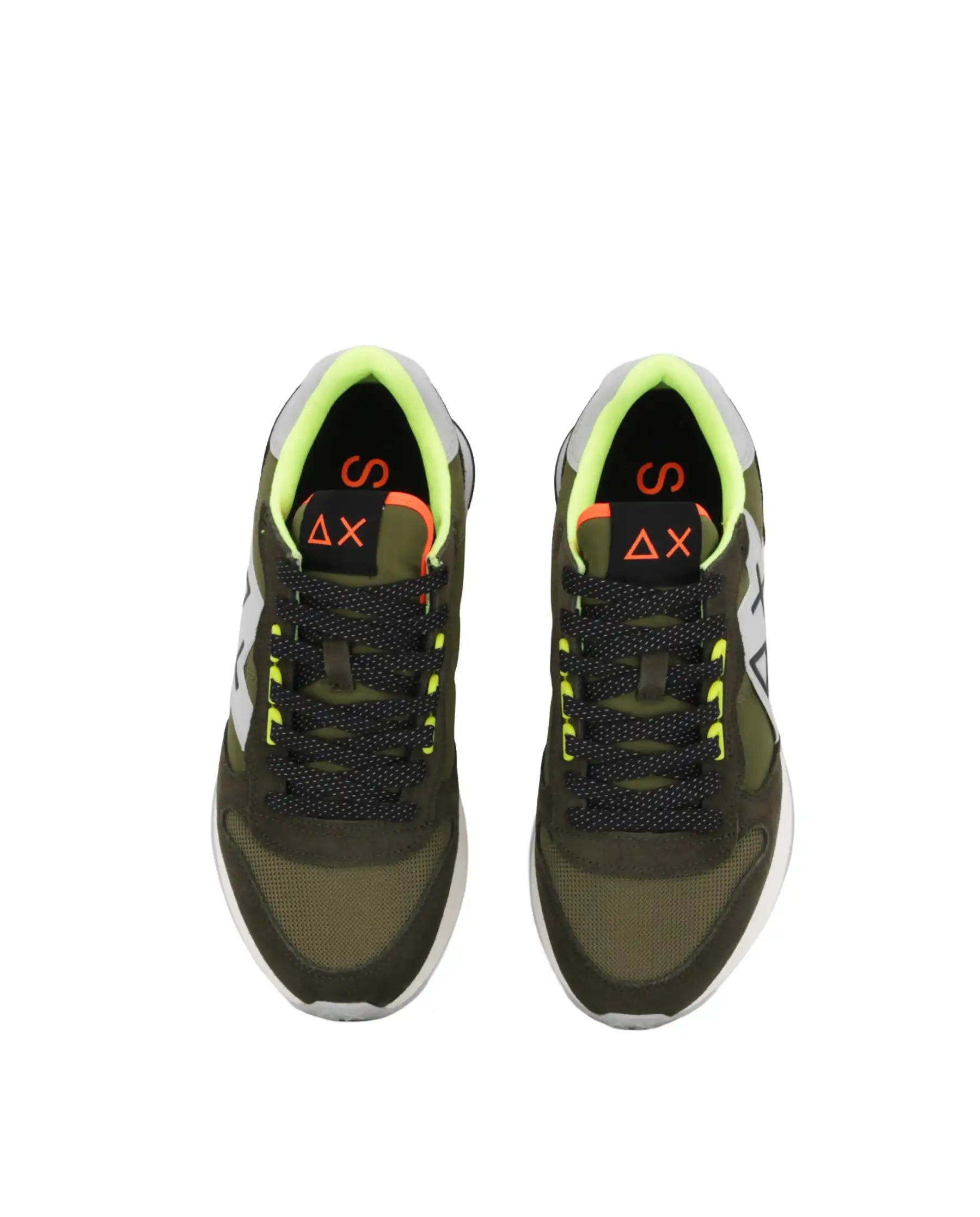 SUN 68 SNEAKERS JAKI 2.0 FLUO VERDE MILITARE