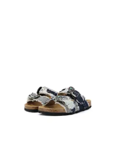 TAJI CIABATTINE BUCKLE PATCH BLU