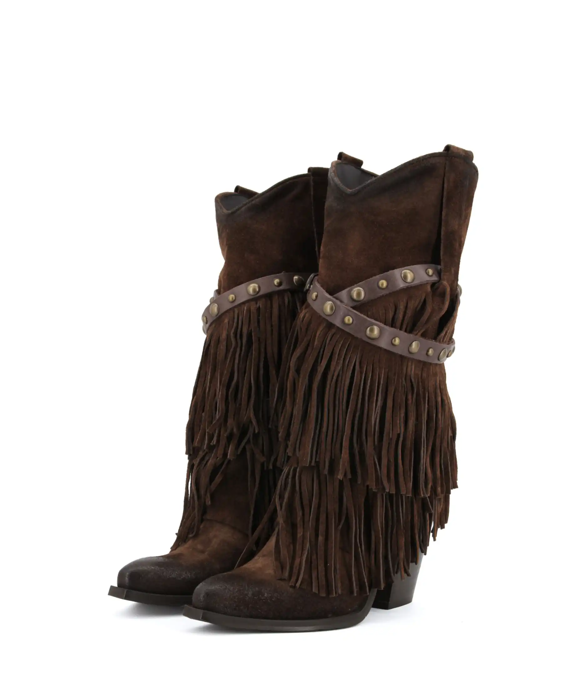 METISSE STIVALI TEXANI TESTA DI MORO