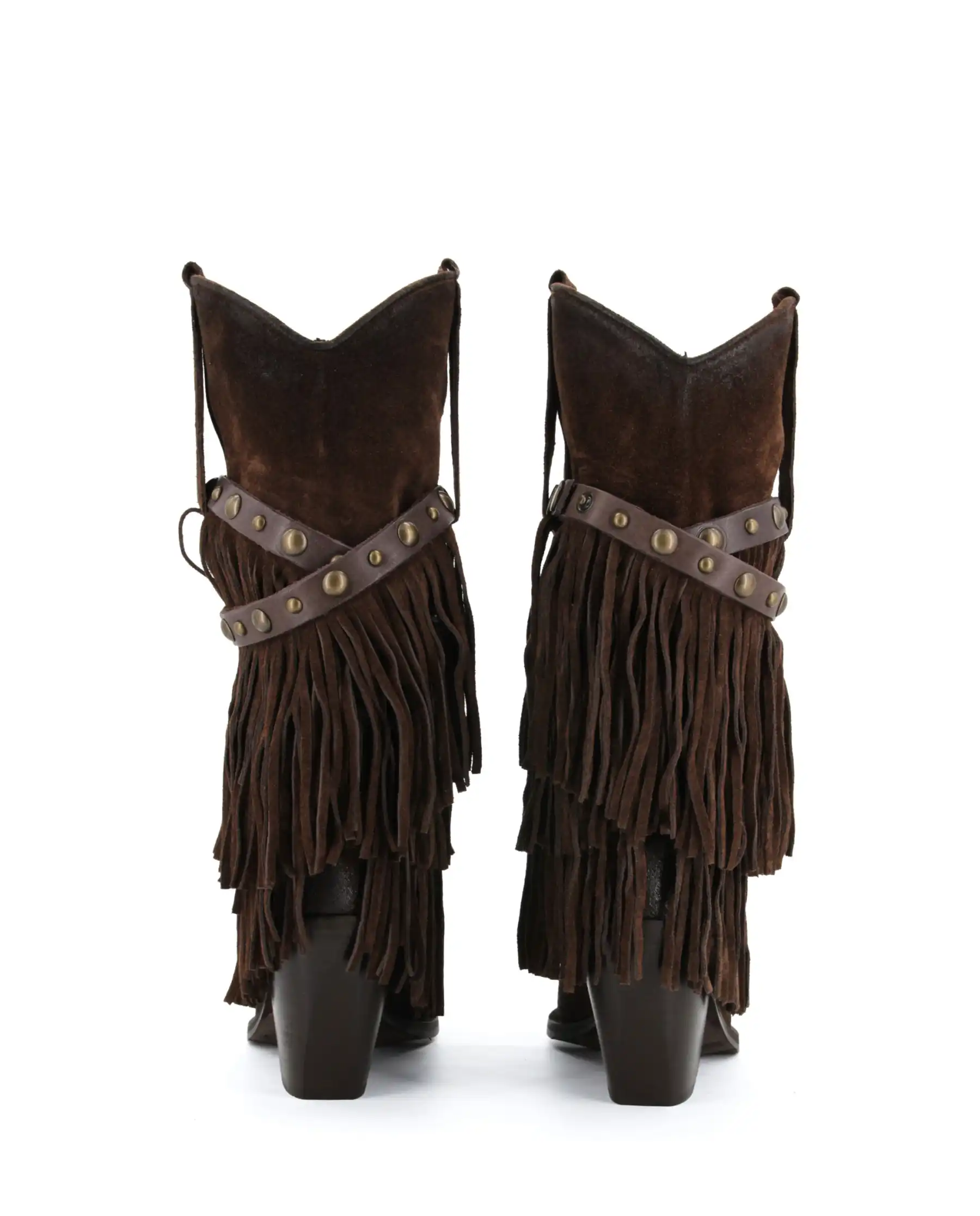 METISSE STIVALI TEXANI TESTA DI MORO