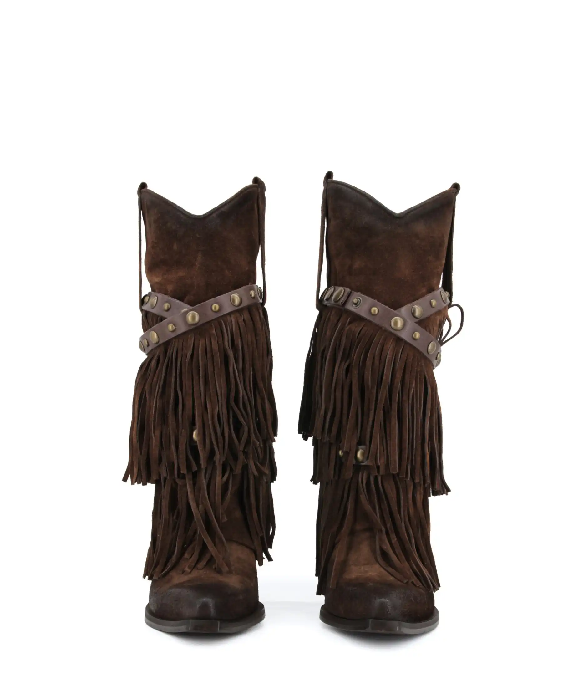 METISSE STIVALI TEXANI TESTA DI MORO