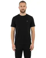 SUN 68 T-SHIRT PIQUET NERO