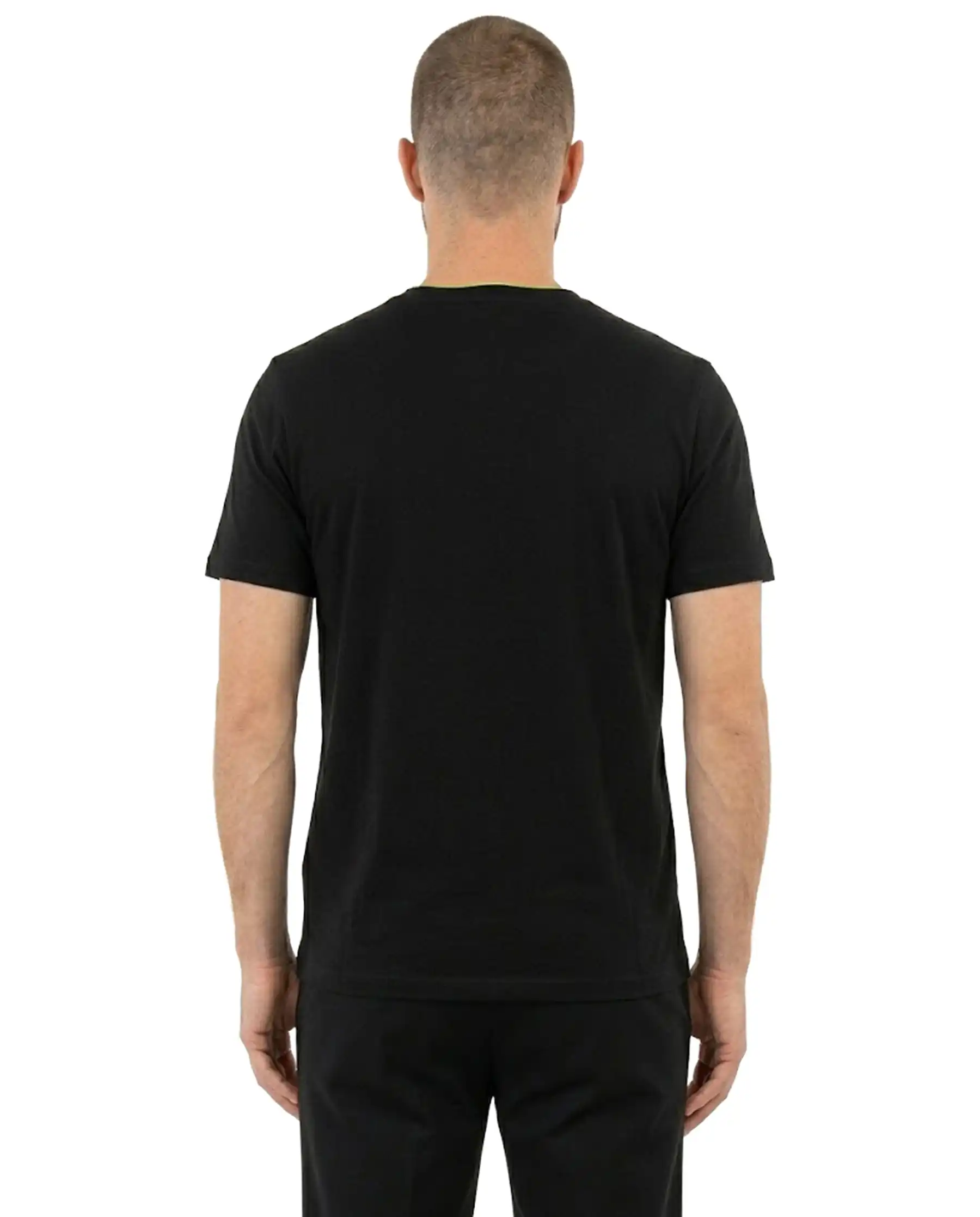 SUN 68 T-SHIRT PIQUET NERO