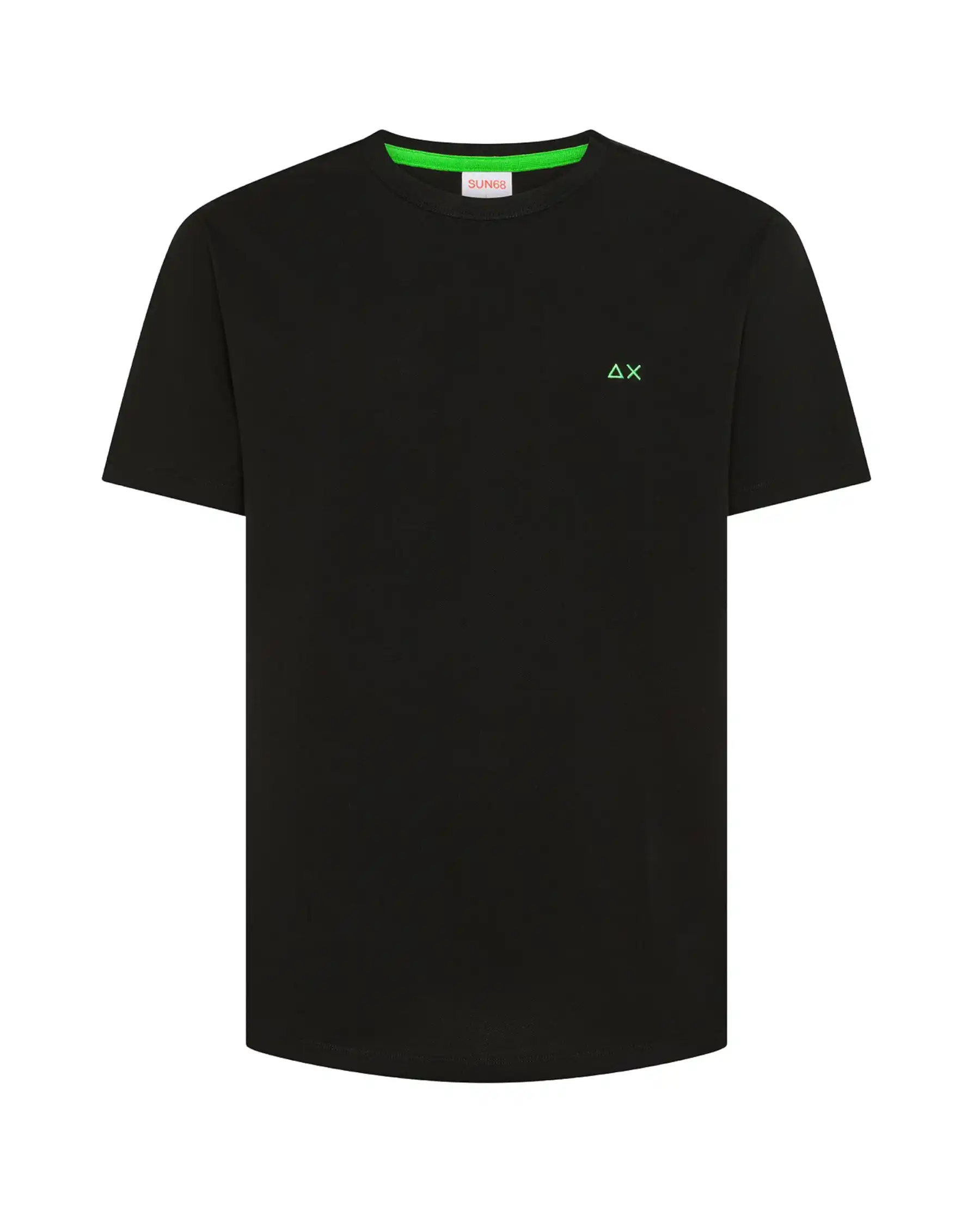 SUN 68 T-SHIRT PIQUET NERO