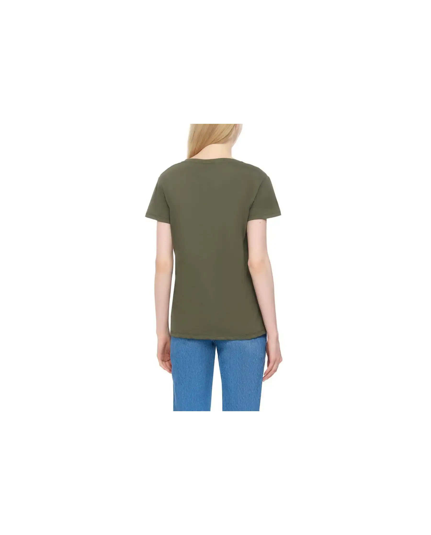 LIU JO T-SHIRT VERDE MILITARE