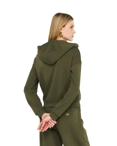 LIU JO FELPA VERDE MILITARE