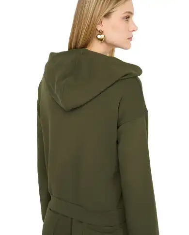 LIU JO FELPA VERDE MILITARE