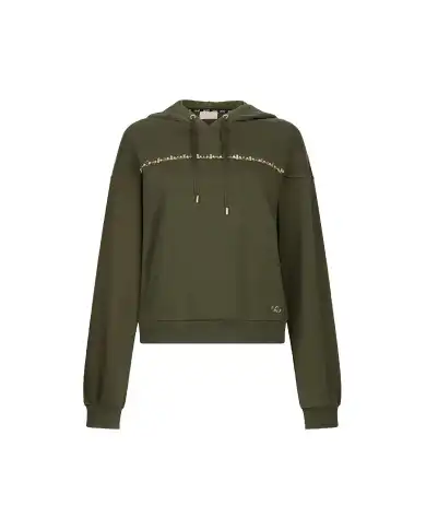 LIU JO FELPA VERDE MILITARE