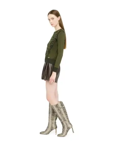 LIU JO MAGLIA VERDE MILITARE