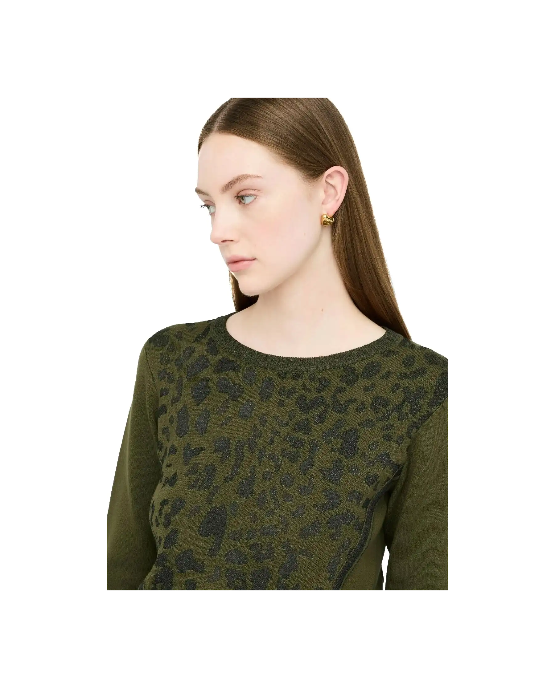 LIU JO MAGLIA VERDE MILITARE