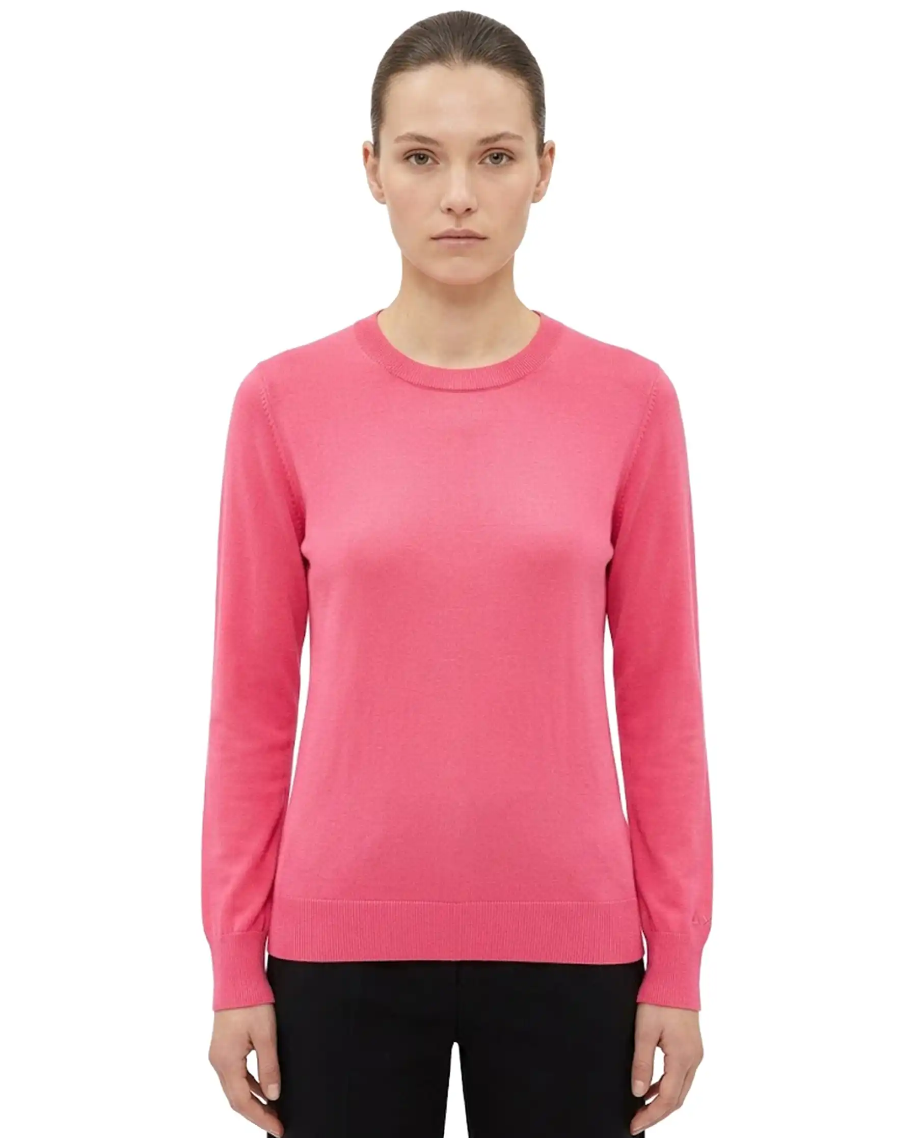 SUN 68 MAGLIA SWEATER BASIC FUCSIA