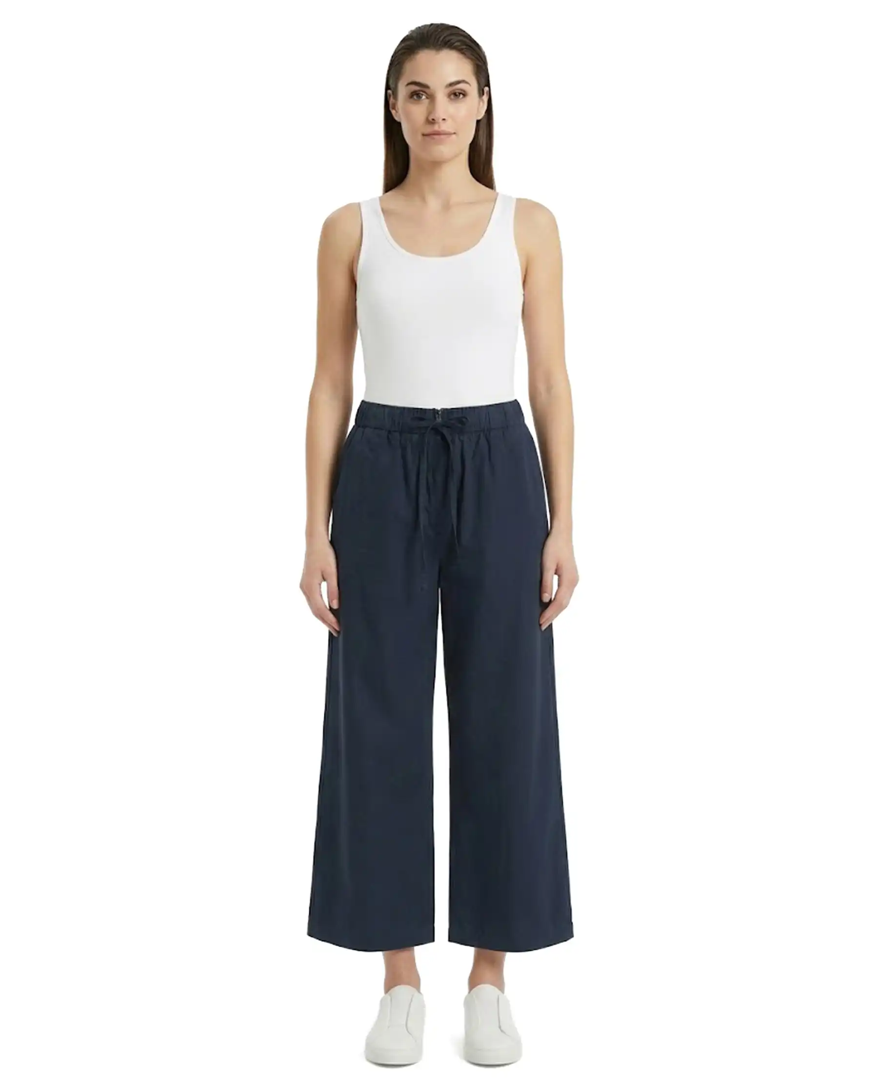 SUN 68 PANTALONI GAMBA LARGA BLU