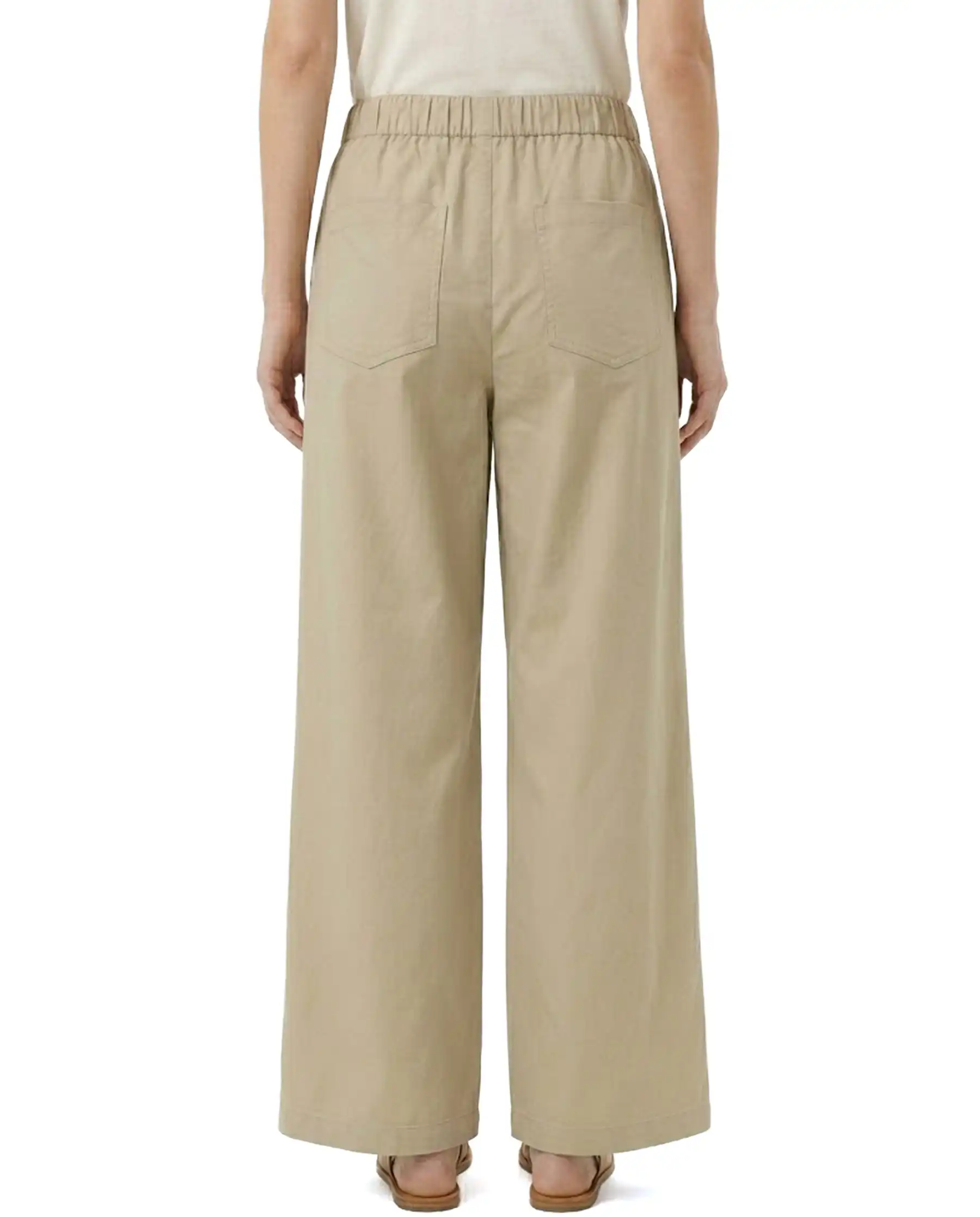 SUN 68 PANTALONI GAMBA LARGA BEIGE