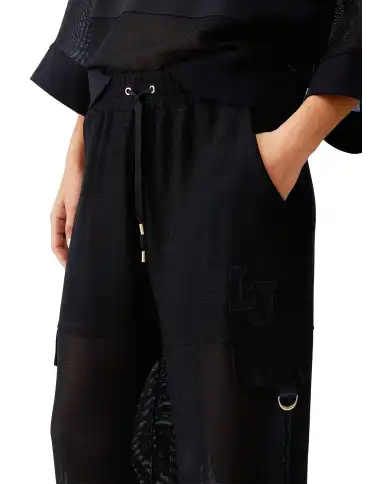LIU JO PANTALONI CARGO NERO