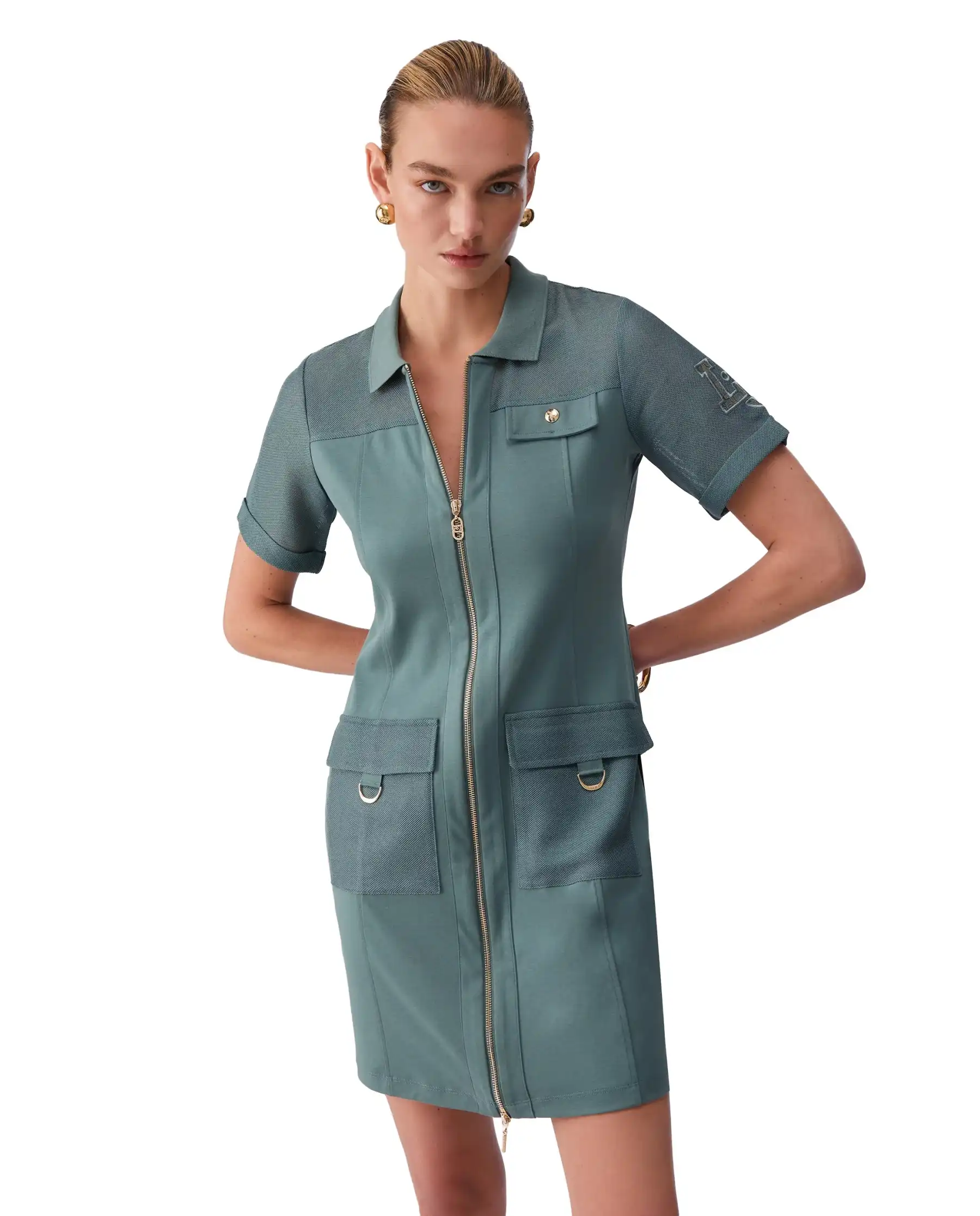 LIU JO ABITO CORTO VERDE MILITARE