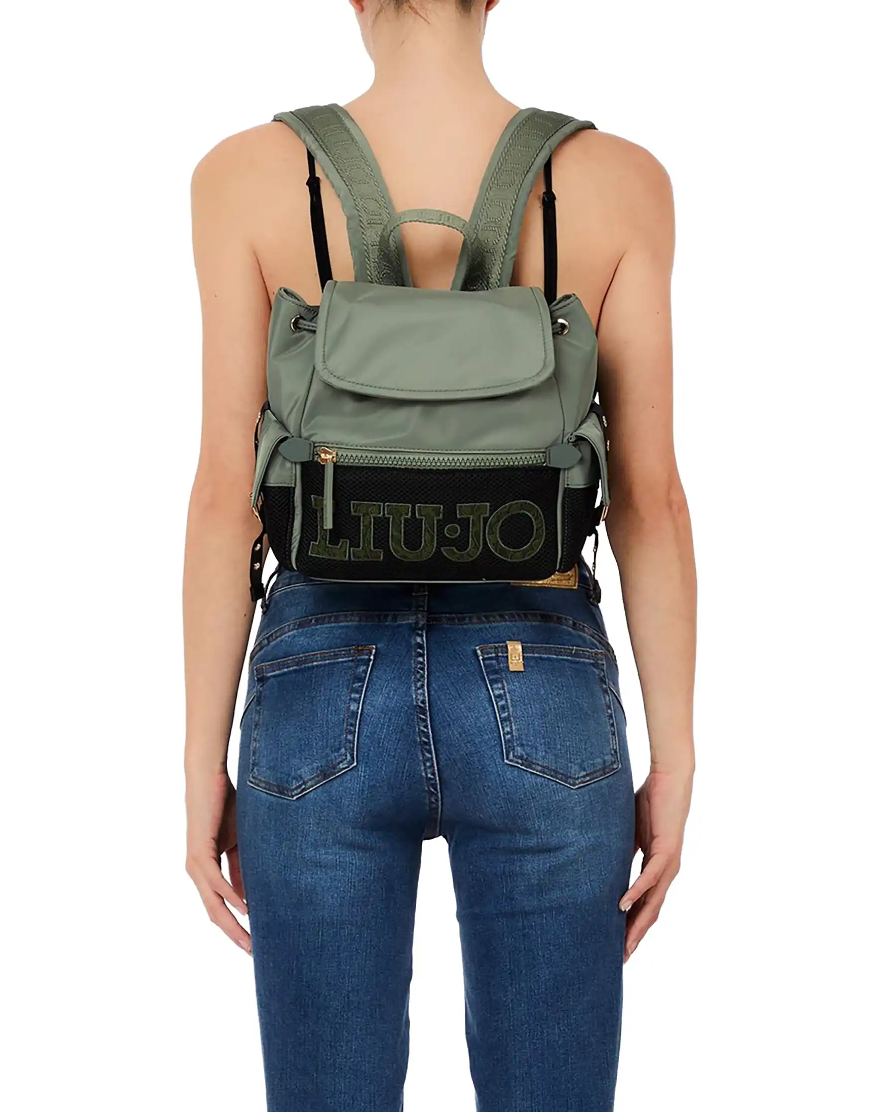 LIU JO ZAINO VERDE MILITARE