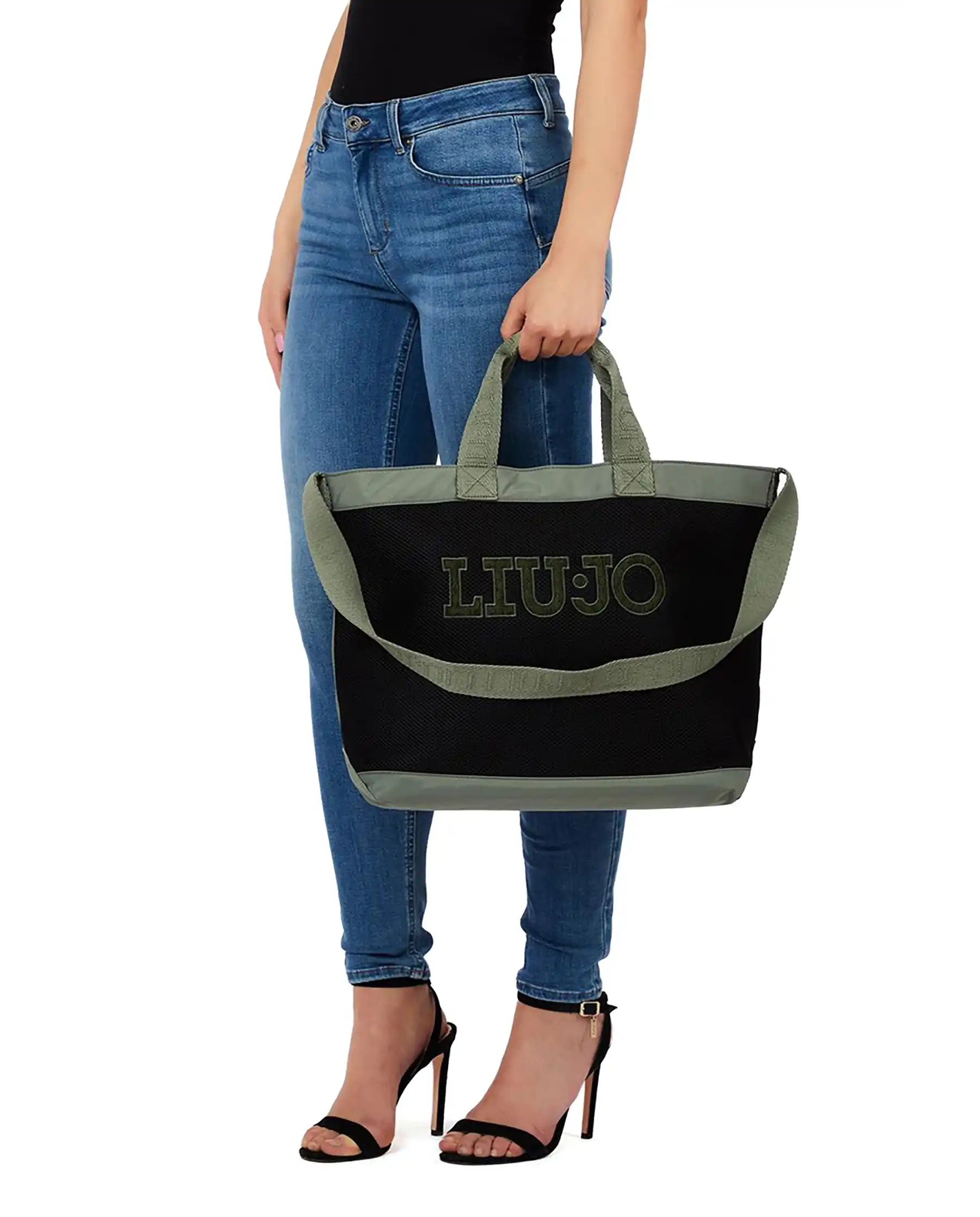 LIU JO BORSA TOTE VERDE MILITARE