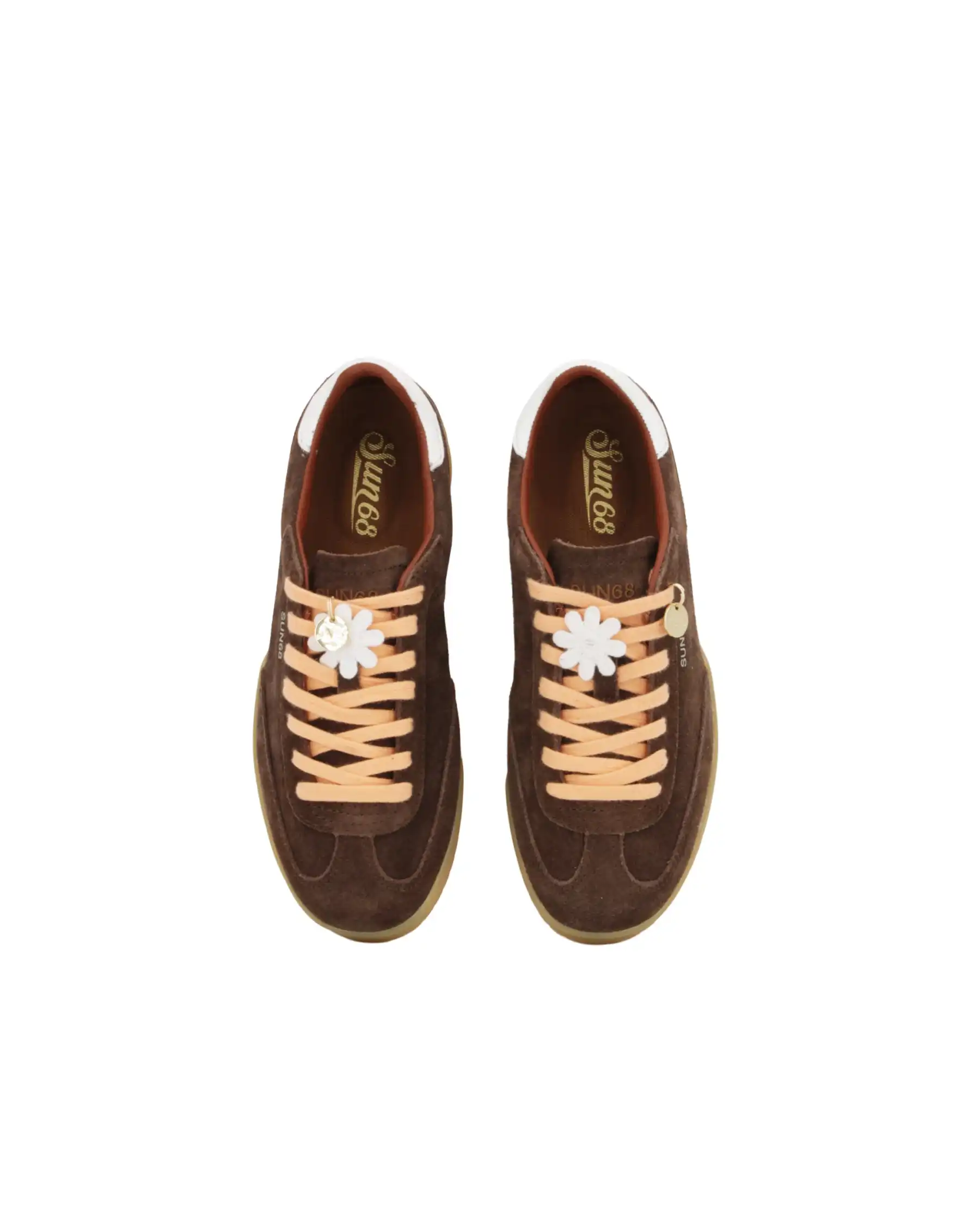 SUN 68 SNEAKERS CALIFORNIA MARRONE
