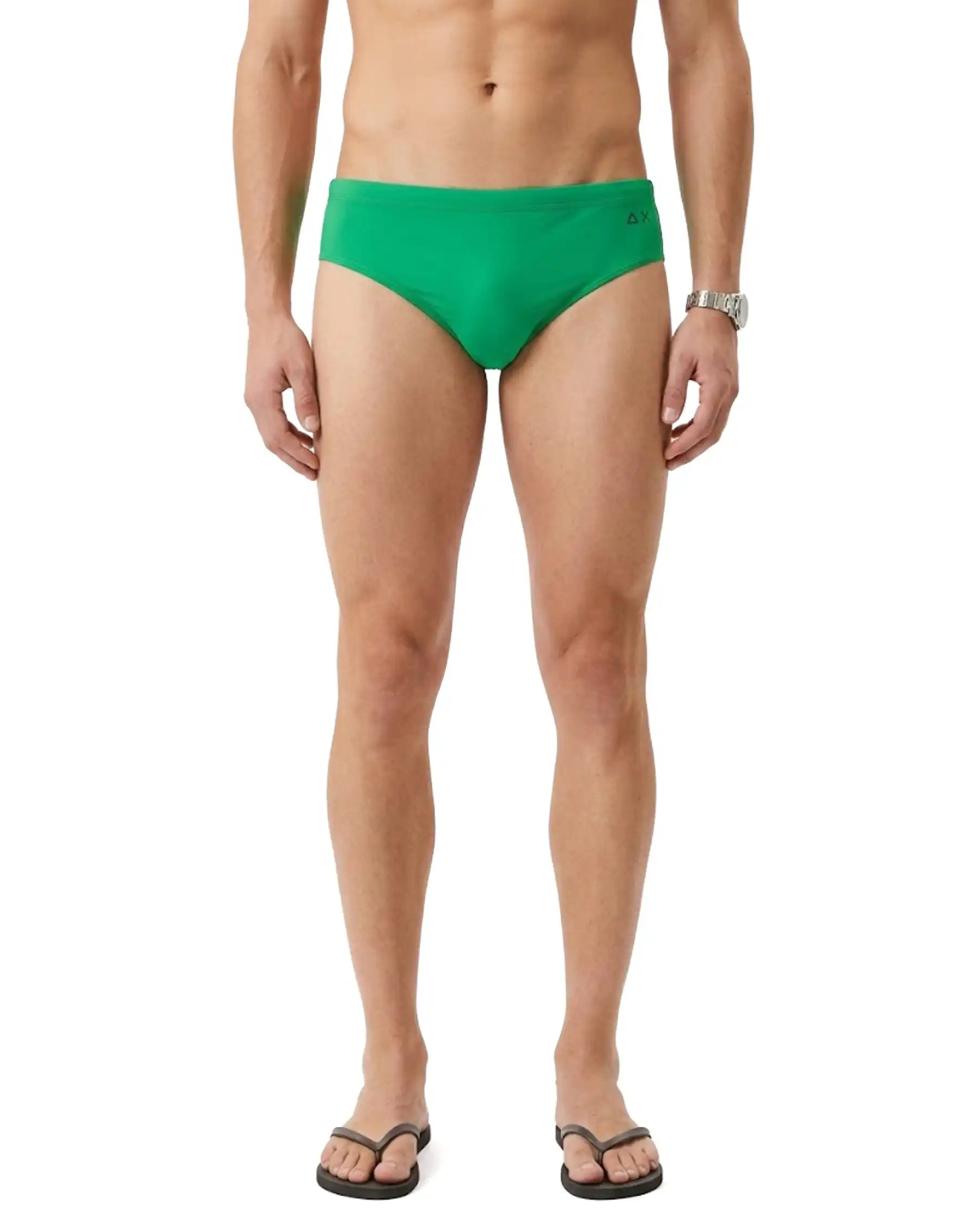 SUN 68 SLIP BEACH SOLID VERDE