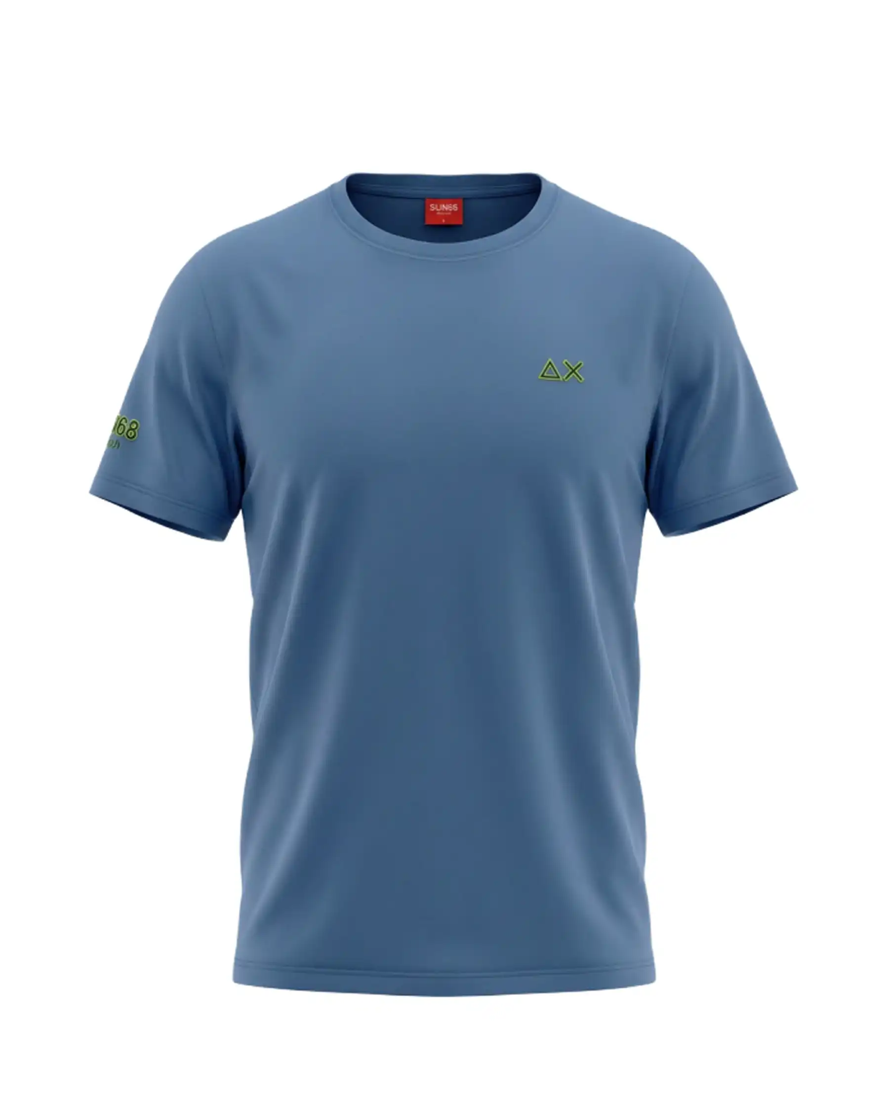 SUN 68 T-SHIRT BEACH AZZURRO